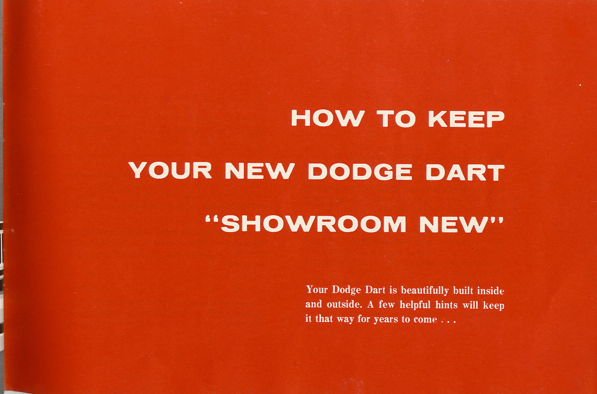 1960 Dodge Dart Owners Manual Page 34